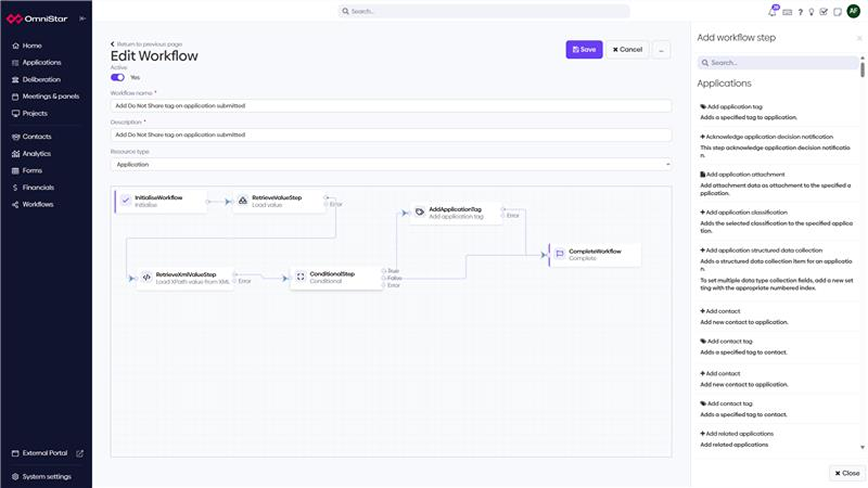 User-defined workflows and forms
